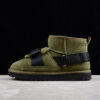 UGG sheep fur integrated snow boots 3471 green mixed lace up casual men's and women's boots 36-45