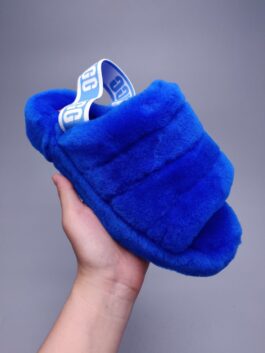 UGG sheepskin fur slippers 1095119 indoor slippers blue Fluff Yeah Slide Fluff Yeah sandals 35-43
