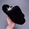 UGG sheepskin fur slippers 1095119 indoor slippers black Fluff Yeah Slide Fluff Yeah sandals indoor slippers 35-43 size
