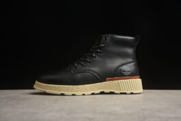 [BURREN CASUAL OUTDOOR MID TOP MARTIN BOOTS BLACK]-[MAN:39-44]