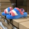 UGG wool integrated snow boots 1005119 New style velvet contrast color sandals blue spot
