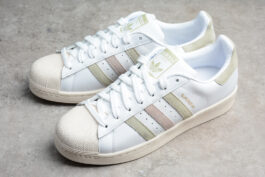 [S76923]-[Adidas  SUPERSTAR WHITE/GREEN/PURPLE]-[WOMAN:36-39 1/3]-[MAN:40-44]-[OG00124]