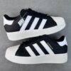 Adidas Superstar ID7770 Black and white thick bottom