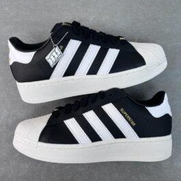 Adidas Superstar ID7770 Black and white thick bottom