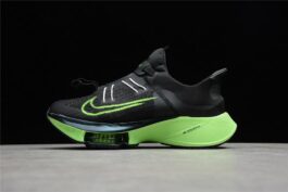 NIKE Air Zoom Tempo NEXT% Marathon Air Cushion Ultra Running Black Green CV1889-400